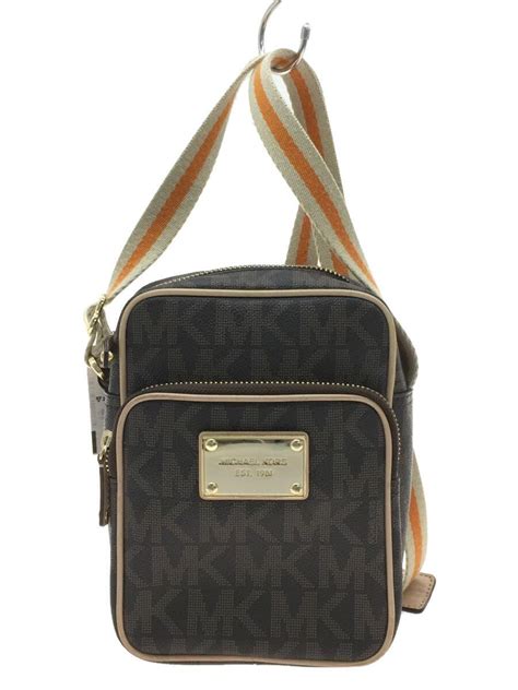 av 1211 michael kors|MICHAEL KORS Shoulder Bag / PVC / BRW / Total Pattern / AV .